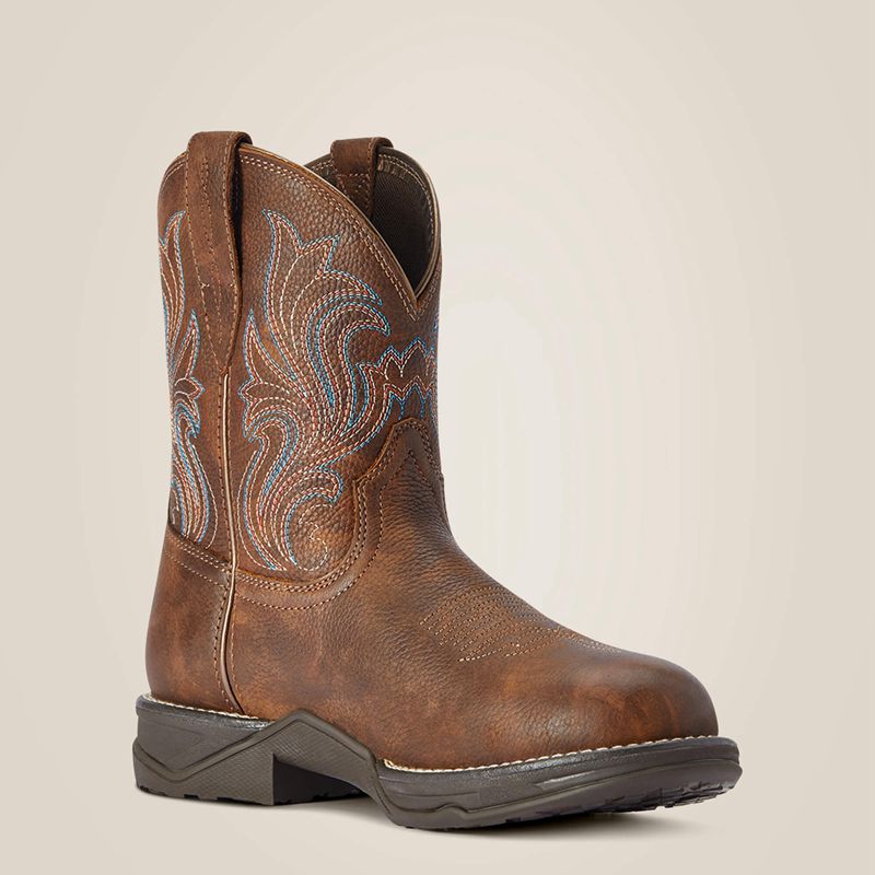 Ariat Anthem Round Toe Shortie Western Boot Miedź Polska | ODZTFC-072