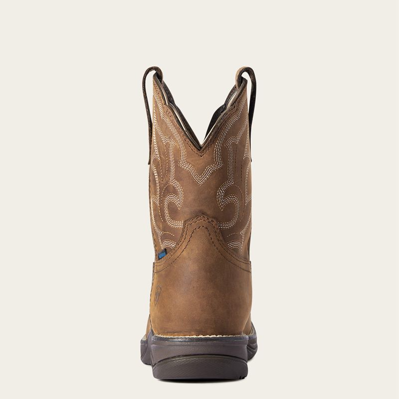 Ariat Anthem Shortie Ii Waterproof Western Boot Brązowe Polska | NMDKIH-432