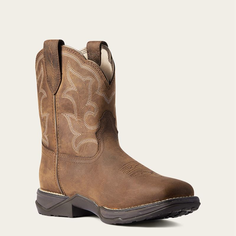 Ariat Anthem Shortie Ii Waterproof Western Boot Brązowe Polska | NMDKIH-432