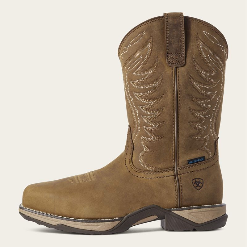 Ariat Anthem Waterproof Composite Toe Work Boot Brązowe Polska | DZNCFL-897