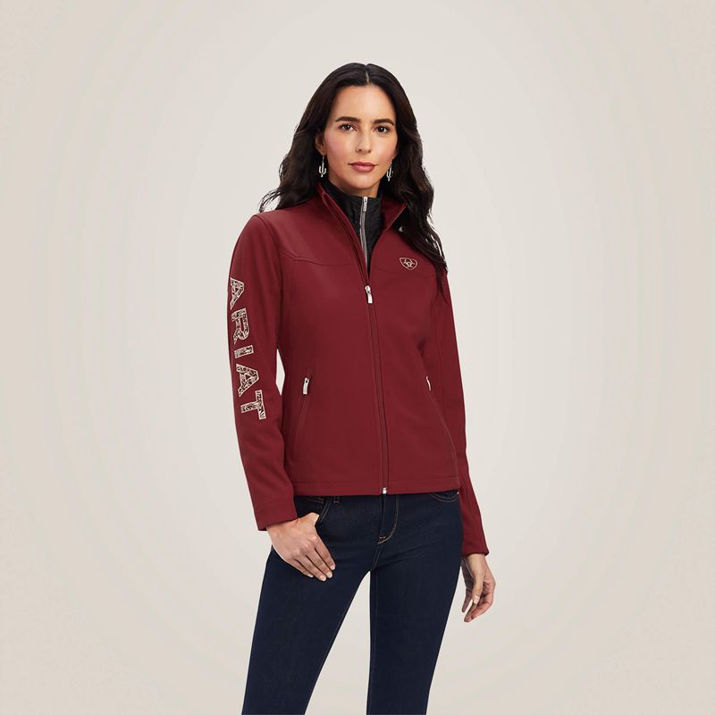 Ariat Aparejo Team Softshell Jacket Sun-Dried Tomato Polska | NJMCKH-705