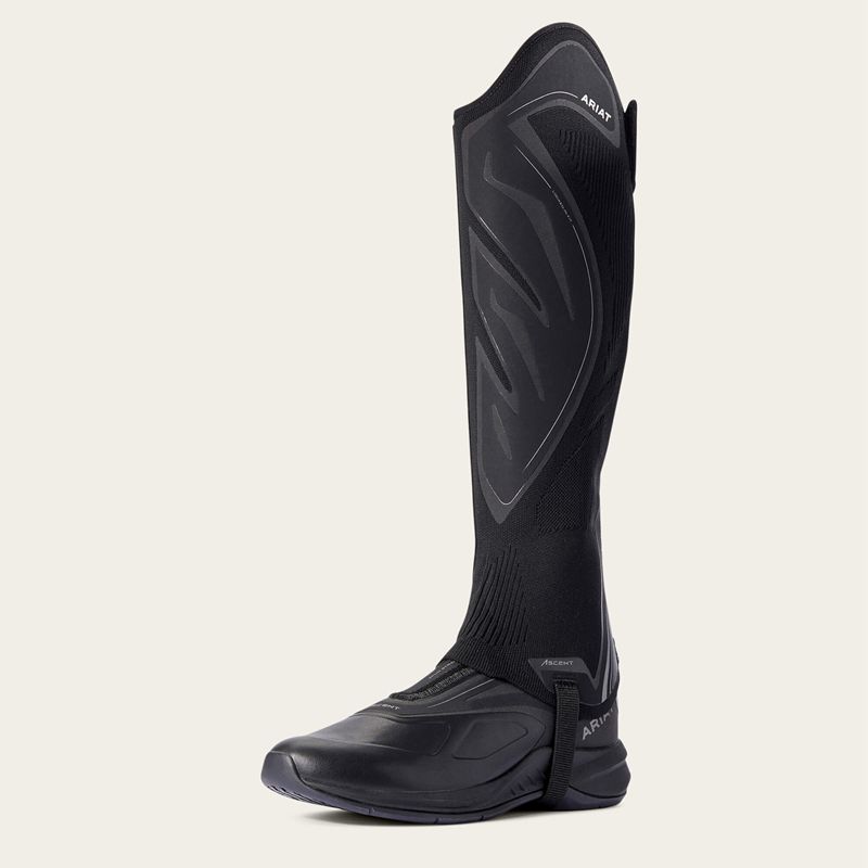 Ariat Ascent Half Chap Czarne Polska | YQORXF-216