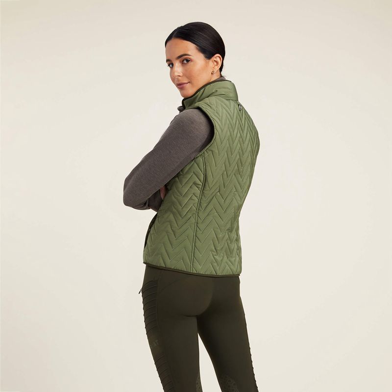 Ariat Ashley Insulated Vest Four Leaf Clover Polska | TGZOCJ-294