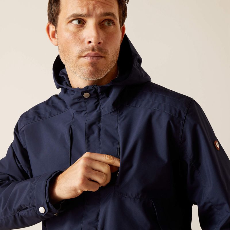 Ariat Atherton Waterproof Jacket Granatowe Polska | GDWEUL-053