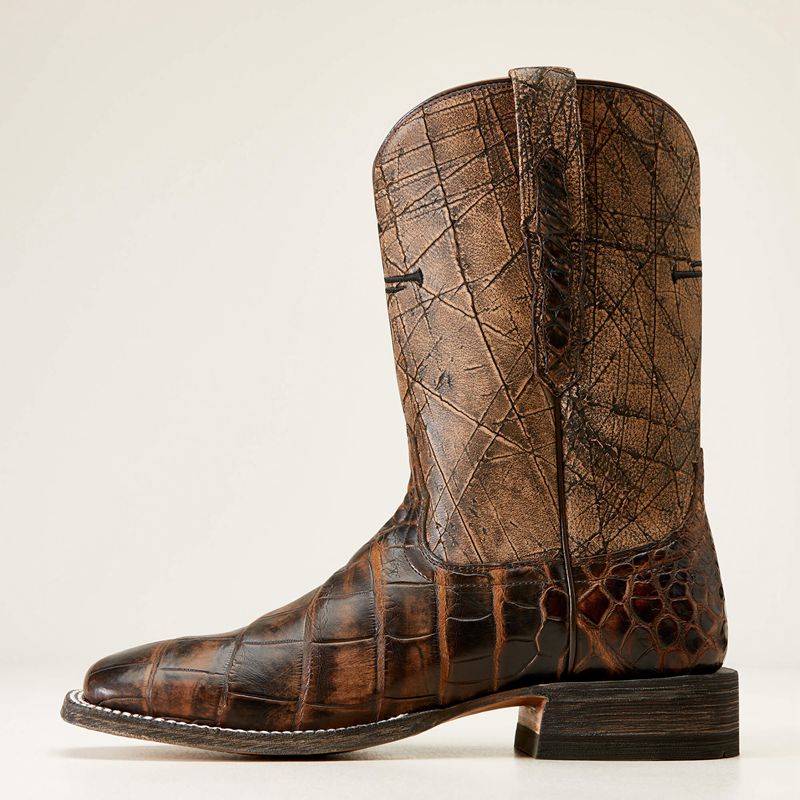 Ariat Backwater Western Boot Brązowe Polska | IFNVXY-104