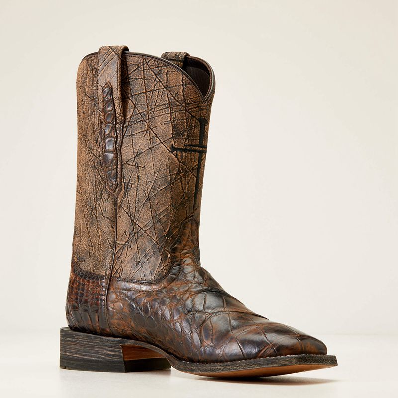 Ariat Backwater Western Boot Brązowe Polska | IFNVXY-104