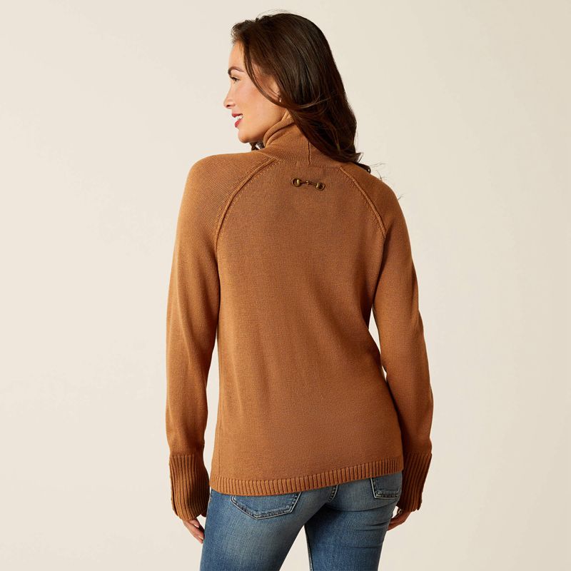 Ariat Bahia Sweater Camel Polska | WNJHAL-852