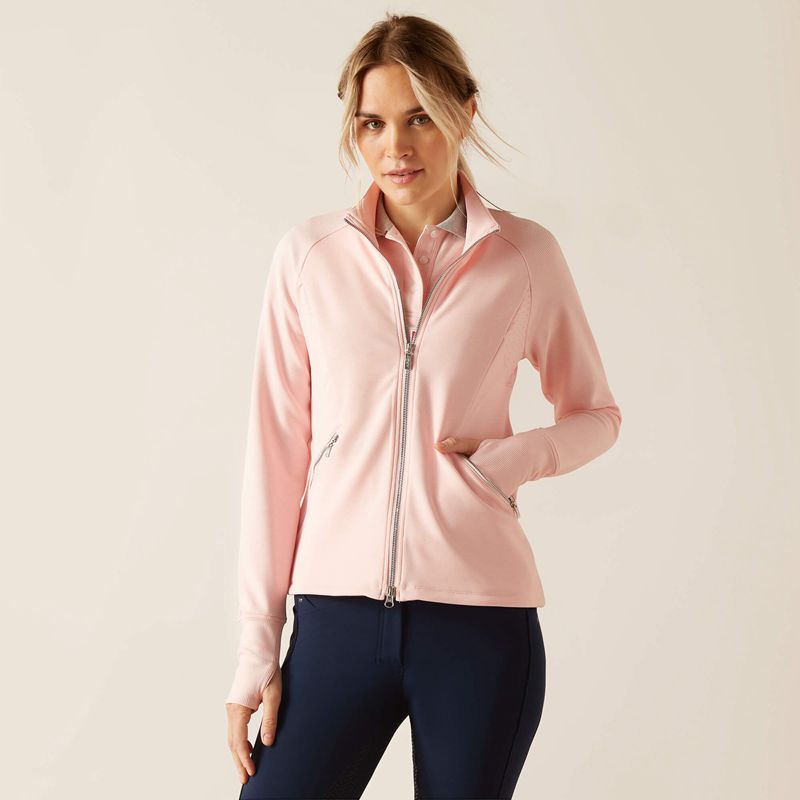 Ariat Bellatrix Full Zip Sweatshirt First Blush Polska | LVBDTH-386