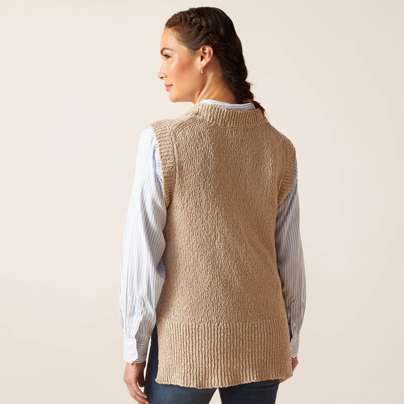 Ariat Bellefonte Vest Tan Polska | EXSGVF-296