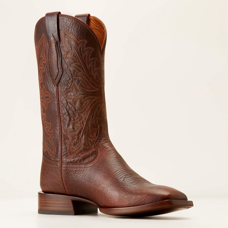 Ariat Bench Made Bassett Cowboy Boot Brązowe Polska | FYVOME-235