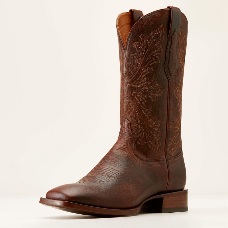 Ariat Bench Made Bassett Cowboy Boot Brązowe Polska | FYVOME-235