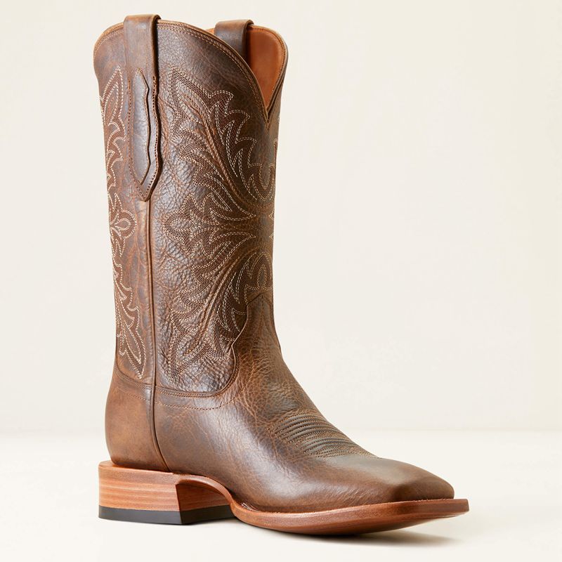 Ariat Bench Made Bassett Cowboy Boot Brązowe Polska | FCJLTU-658