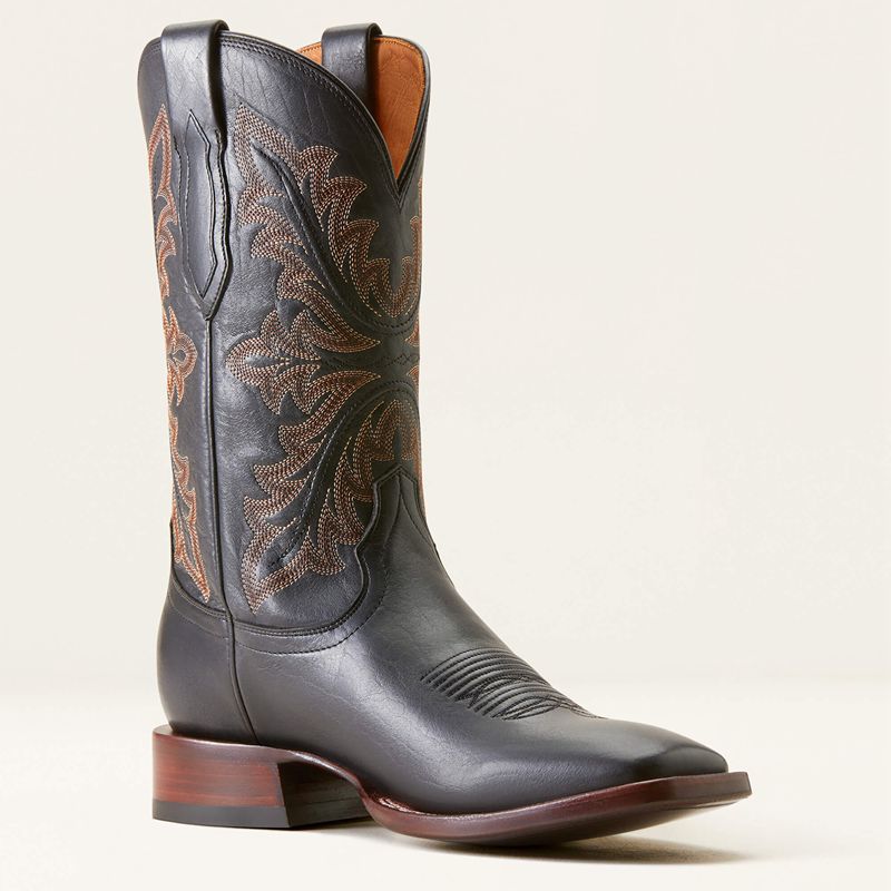 Ariat Bench Made Bassett Cowboy Boot Czarne Polska | XYEJVO-862