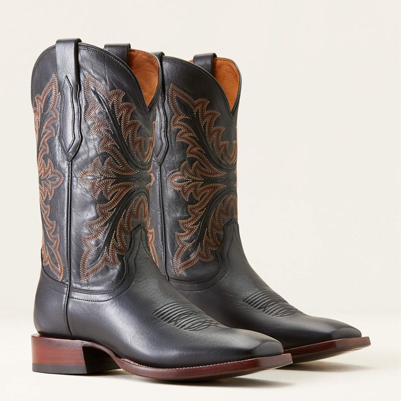 Ariat Bench Made Bassett Cowboy Boot Czarne Polska | XYEJVO-862