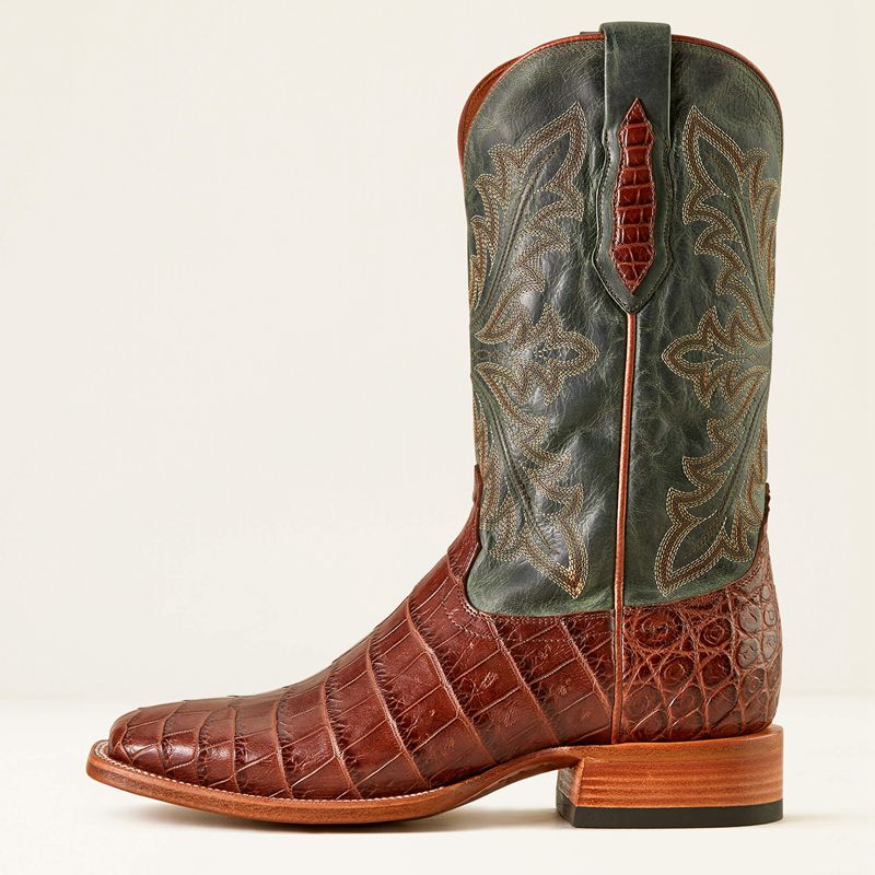 Ariat Bench Made Bassett Western Boot Zielone Polska | HBXCVS-876