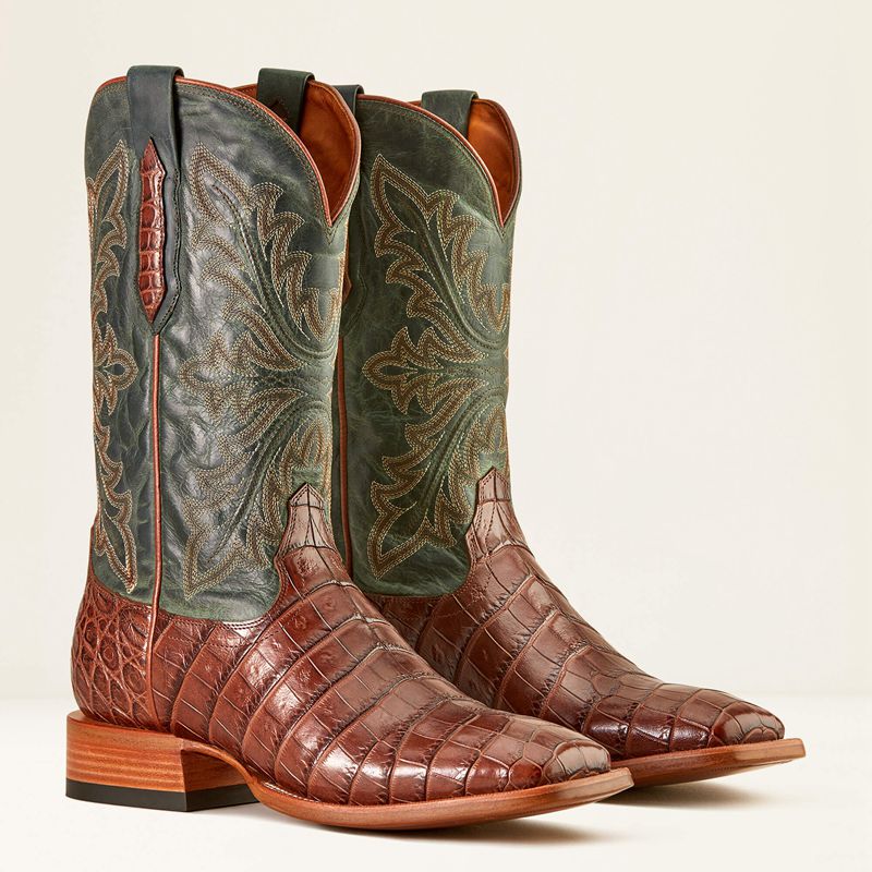 Ariat Bench Made Bassett Western Boot Zielone Polska | HBXCVS-876