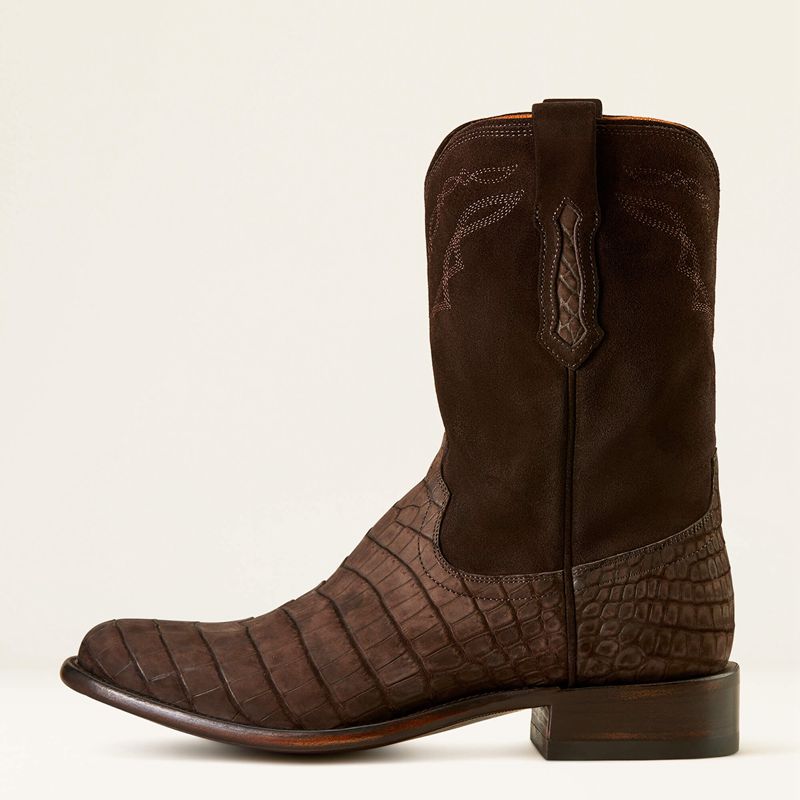 Ariat Bench Made Clanton Western Boot Czekolada Czekolada Polska | DAPKHJ-037