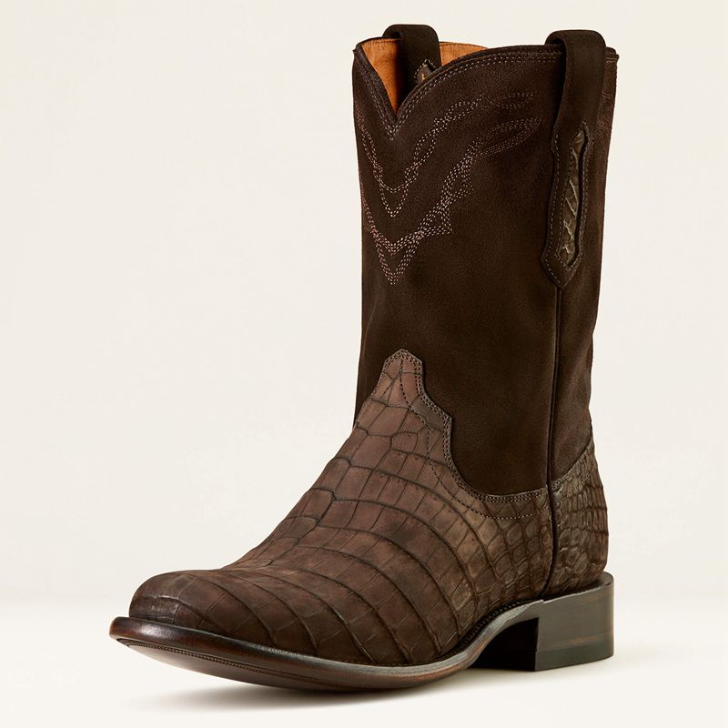 Ariat Bench Made Clanton Western Boot Czekolada Czekolada Polska | DAPKHJ-037