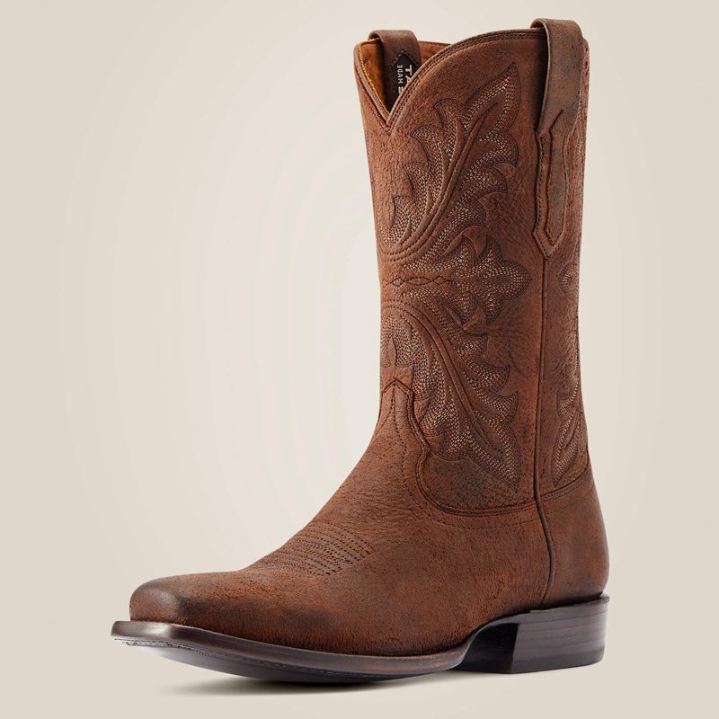 Ariat Bench Made Hardin Western Boot Hickory Elk Polska | ZANKCJ-524