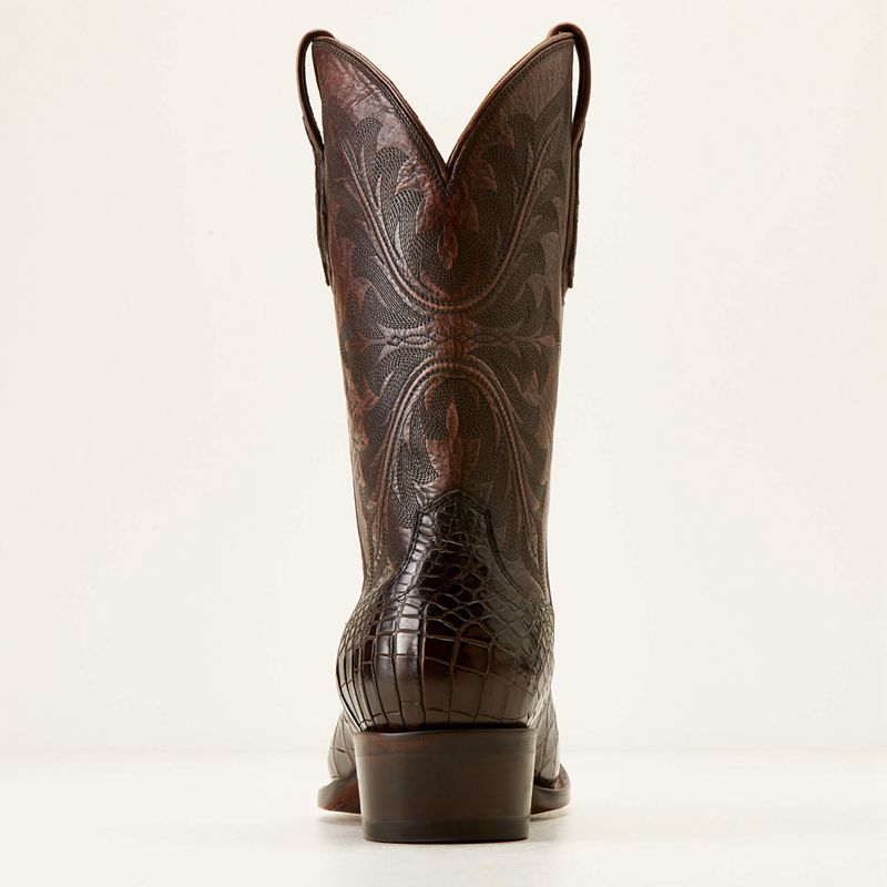 Ariat Bench Made James Western Boot Hickory American Alligator Polska | UABOLD-195