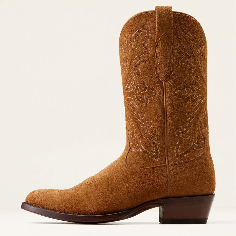 Ariat Bench Made James Western Boot Oiled Tan Roughout Polska | AURDQH-961