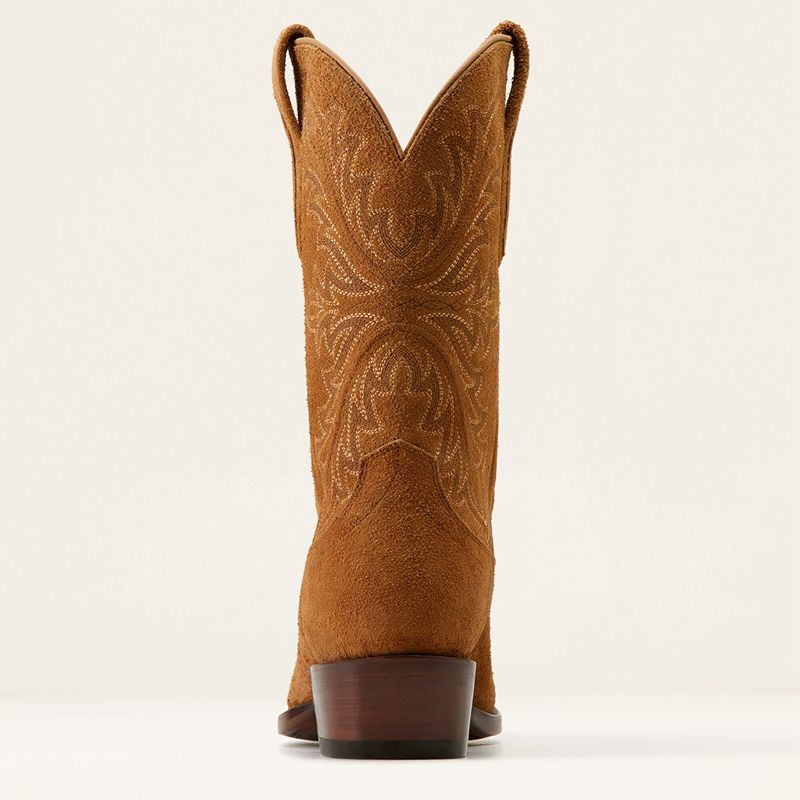 Ariat Bench Made James Western Boot Oiled Tan Roughout Polska | AURDQH-961