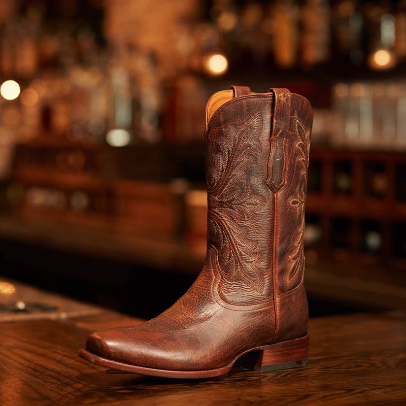 Ariat Bench Made Stilwell Cowboy Boot Brązowe Polska | LVBPZN-481