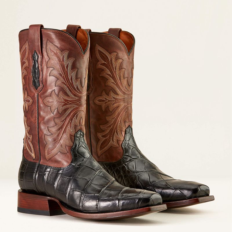 Ariat Bench Made Stilwell Western Boot Czarne Brązowe Polska | QXESJB-983