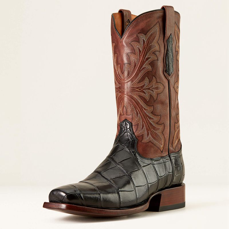 Ariat Bench Made Stilwell Western Boot Czarne Brązowe Polska | QXESJB-983