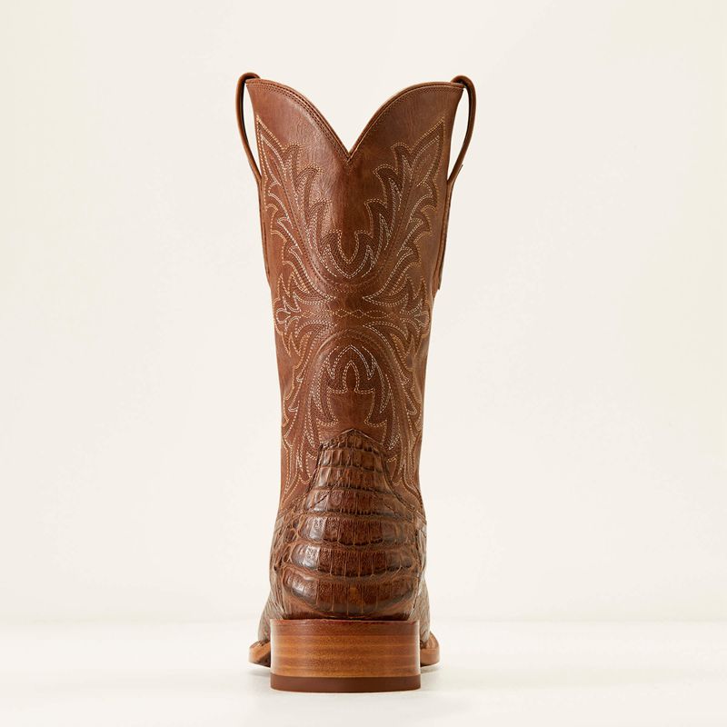 Ariat Bench Made Stilwell Western Boot Natural Caiman Belly Polska | LDUHJM-259