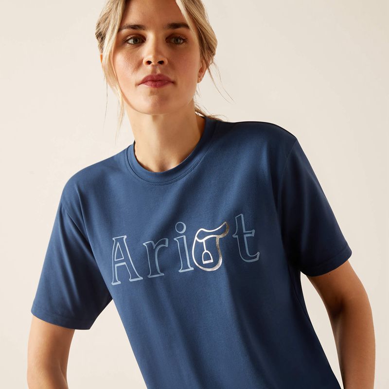 Ariat Bf T-Shirt Ciemny Polska | BTJGXO-864