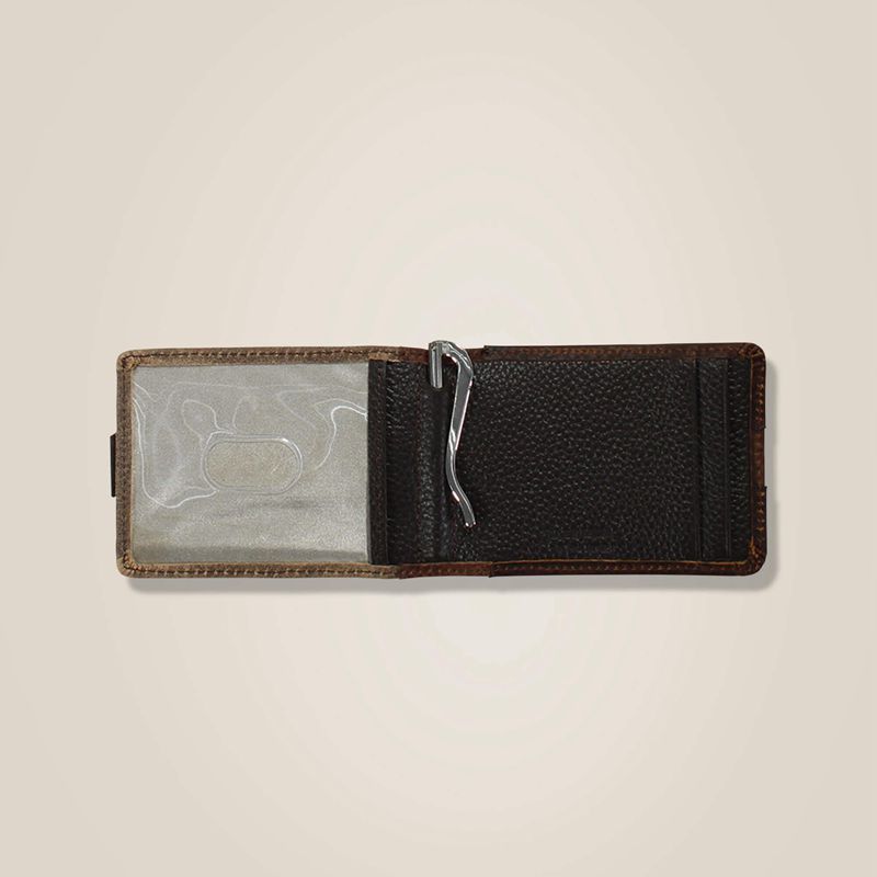 Ariat Bifold Wallet Shaft Stich Brązowe Polska | ZNJIWM-438