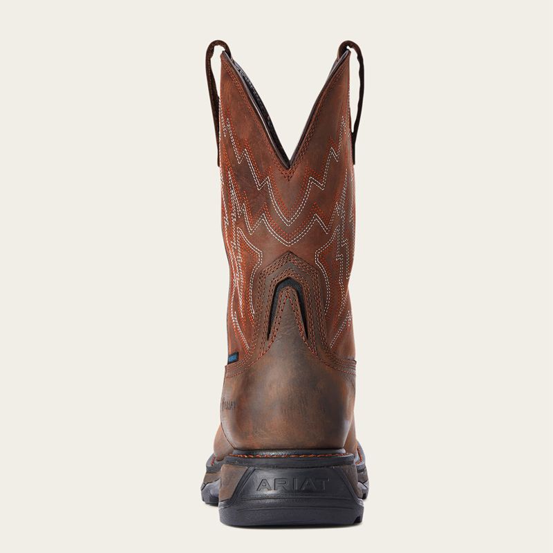 Ariat Big Rig Waterproof Work Boot Ciemny Brązowe Polska | IWKRGS-417