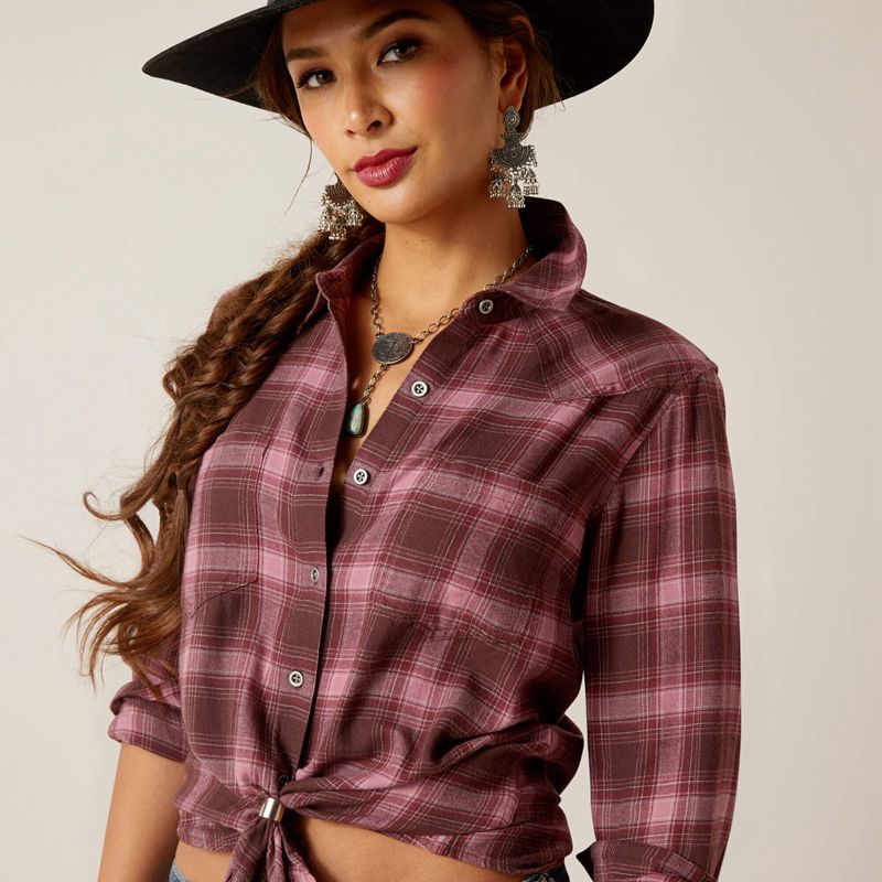 Ariat Billie Jean Shirt Lucky Plaid Polska | FOHNCE-879