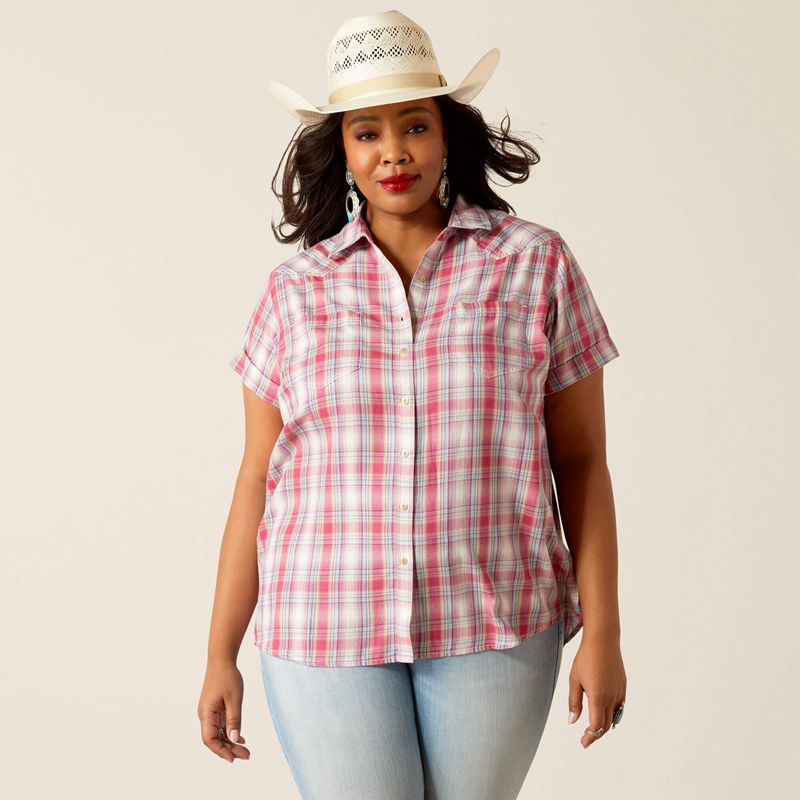 Ariat Billie Jean Shirt Merida Plaid Polska | PMNIHT-790