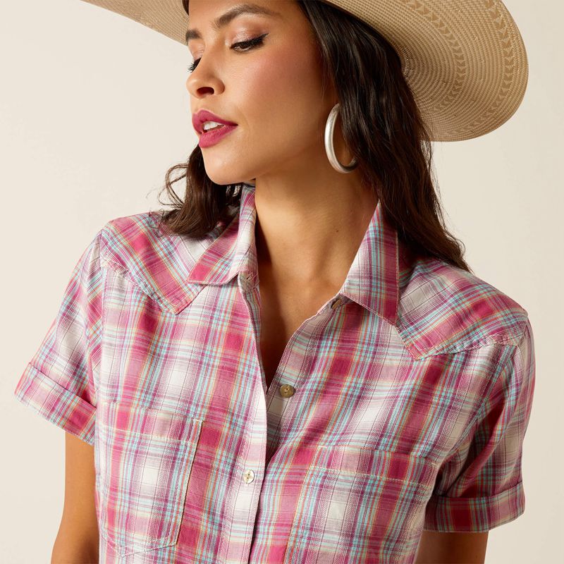 Ariat Billie Jean Shirt Merida Plaid Polska | PMNIHT-790