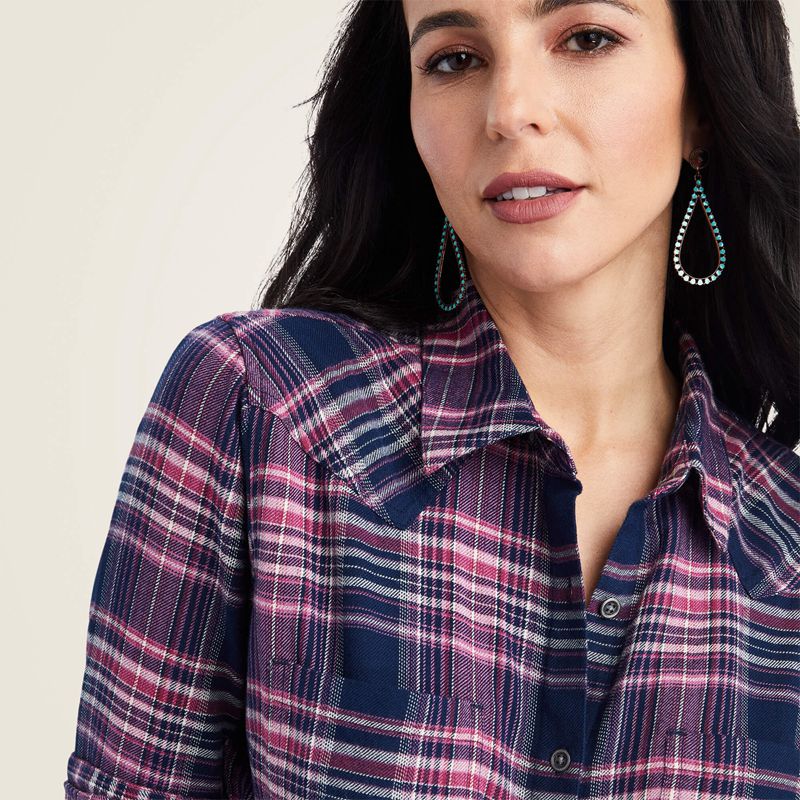 Ariat Billie Jean Shirt Sweetness Plaid Polska | OEKJCG-827