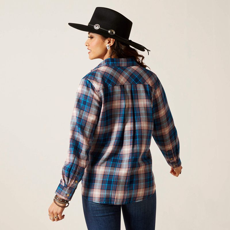 Ariat Billie Jean Shirt Woodland Plaid Polska | KHMLPR-691