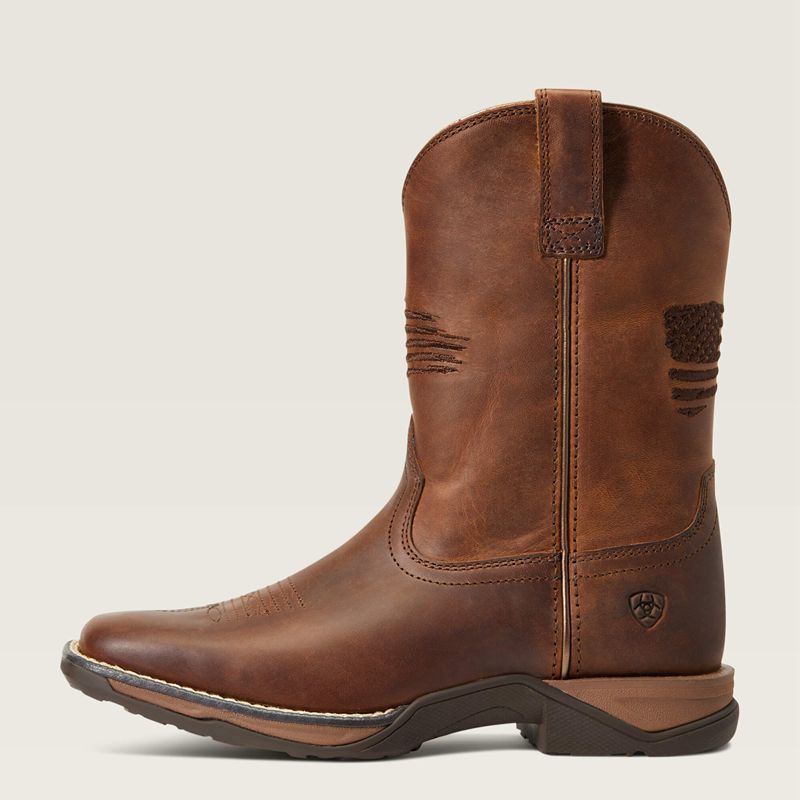 Ariat Bk Anthem Patriot Western Boot Brązowe Polska | CFNLKU-593