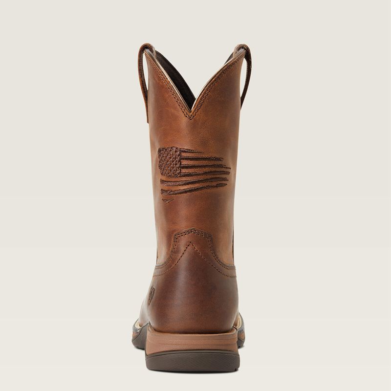 Ariat Bk Anthem Patriot Western Boot Brązowe Polska | CFNLKU-593