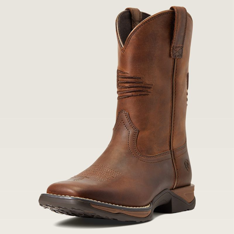 Ariat Bk Anthem Patriot Western Boot Brązowe Polska | CFNLKU-593