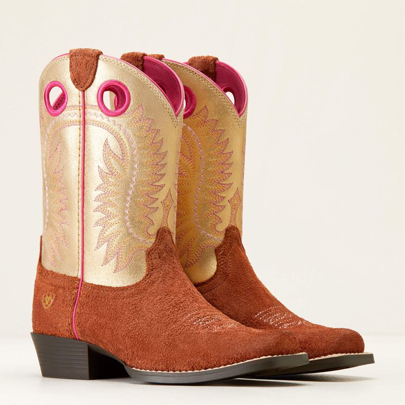 Ariat Bk Derby Monroe Western Boot Terracotta Roughout Polska | NPVGQX-967