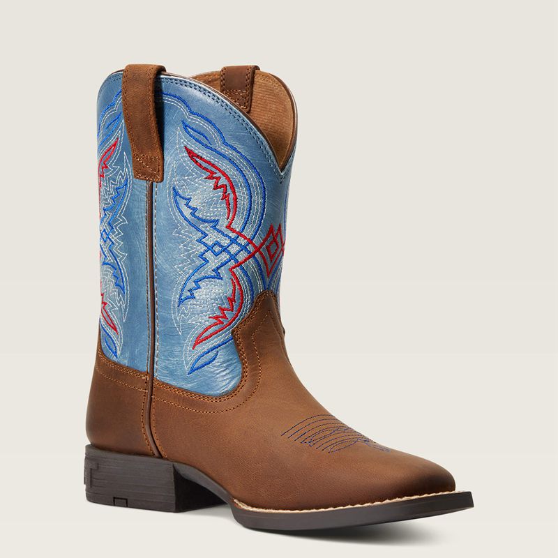 Ariat Bk Double Kicker Western Boot Brązowe Polska | VYNBKT-162