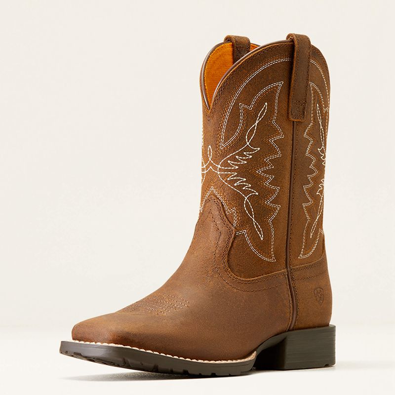 Ariat Bk Hybrid Rancher Western Boot Distressed Tan Polska | GMRKXO-952