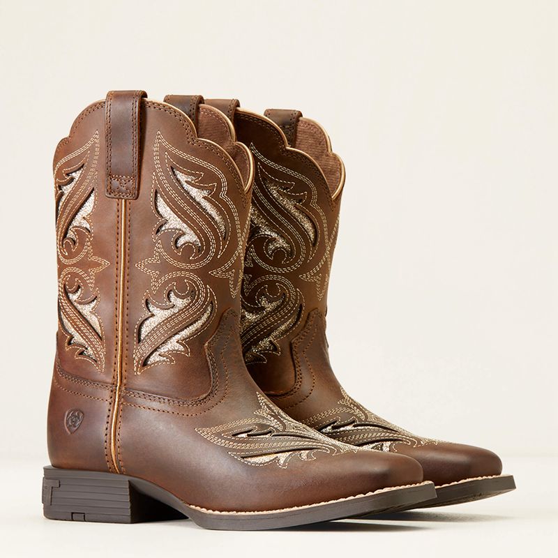 Ariat Bk Round Up Bliss Western Boot Brązowe Polska | GOIQAW-719