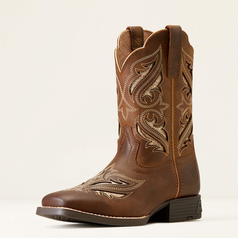 Ariat Bk Round Up Bliss Western Boot Brązowe Polska | GOIQAW-719