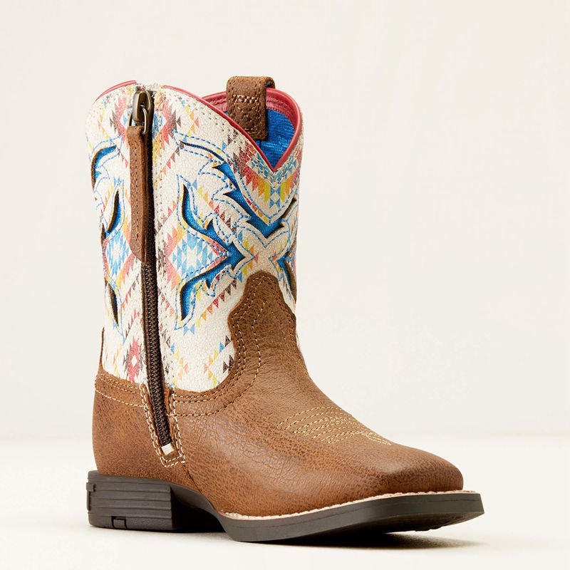 Ariat Bk San Angelo Venttek Western Boot Toasty Tan/Bright Saddle Blanket Polska | FZOPMH-047