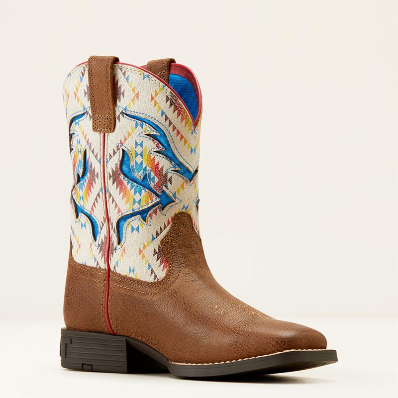 Ariat Bk San Angelo Venttek Western Boot Toasty Tan/Bright Saddle Blanket Polska | KGJEDL-809