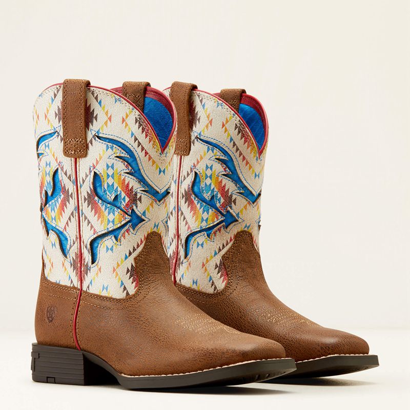 Ariat Bk San Angelo Venttek Western Boot Toasty Tan/Bright Saddle Blanket Polska | KGJEDL-809