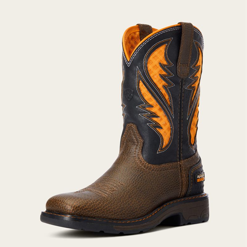 Ariat Bk Work Venttek Boot Brązowe Polska | LURCMK-268